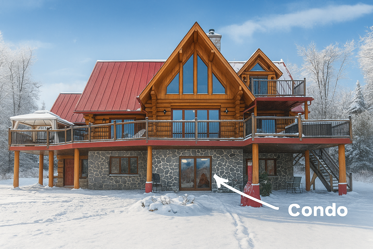 condo le Huard l'hiver